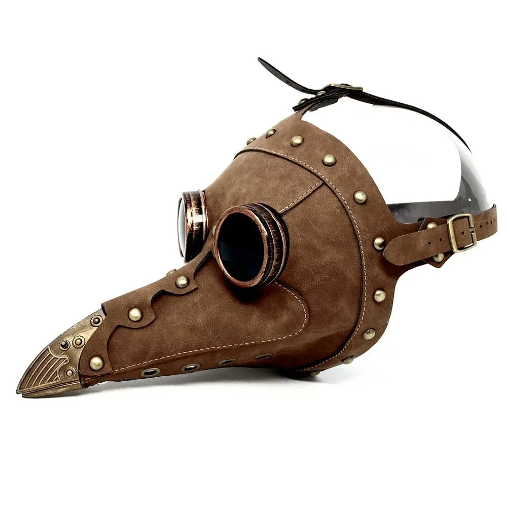 Steampunk Plague Doctor Mask, Long Nose Halloween Masquerade Party Masks